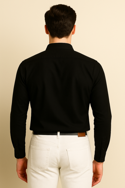 Premium Giza Cotton Charcoal black shirt for men